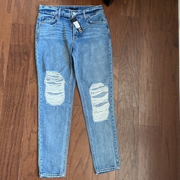 AFRM High Rise Distressed Jeans 25 - Picture 5 of 8